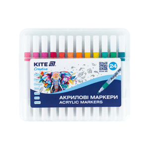 Фломастери маркер Кайт 24/1157 акрилові