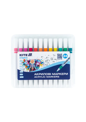 Фломастери - маркер Кайт -24-1157 акрилові