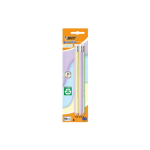 Олівець простий графітовий BIC HB 5 ШТ ПАСТЕЛЬ
