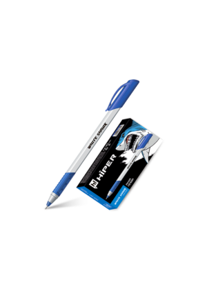 Ручка Hiper гелева WHITE SHARK синя HG-811