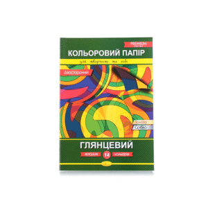Папір кол Апельсин золото срібло 8 кол
