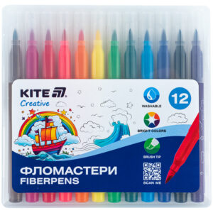 Фломастери-пензлики Kite Creative 12 кольорів K-1150
