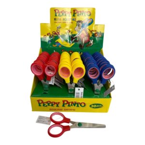 Ножиці дитячі - Peppy Pinto в дисплеї  /30 шт/ розмір 13,5см - 4013/30SP