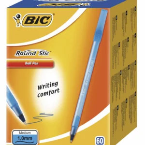 Ручка Bic Round Stic 1 мм синій, без ШК