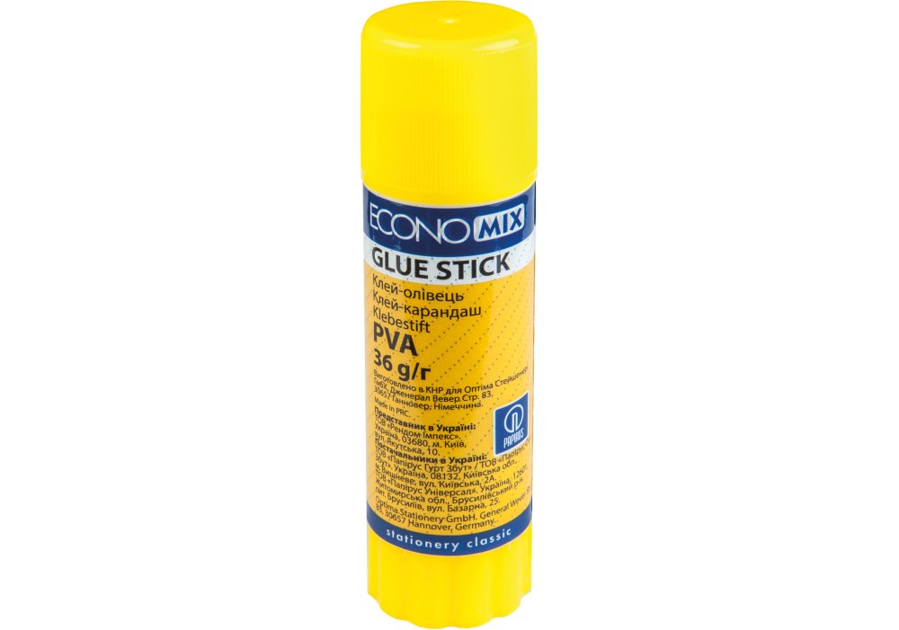 Клей-олівець Economix основа PVA 36г E41205 (12 шт)