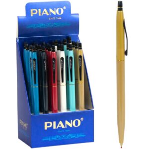 Ручка масляна - PIANO автоматична PS-008 синя (24 шт)