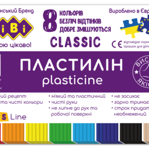 Пластилін ZiBi Classic 8 кольорів 160 г KIDS Line ZB.6231 (30 шт)