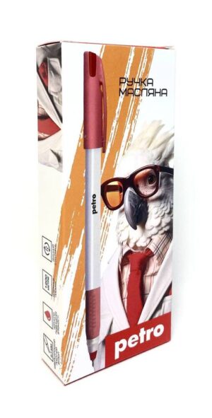 Ручка HIPER масляна PETRO 0,7 мм (червона) HO-340