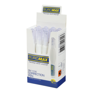 Коректор-ручка 10 мл - Buromax спиртова основа BM.1036.металевий нак...