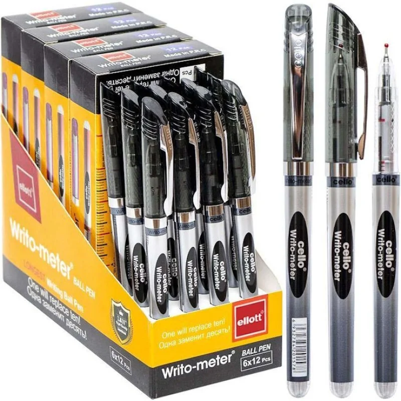 Ручка Cello Writo-meter кулькова 10000 метрів чорний CL-8048-BK