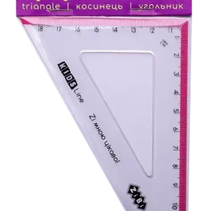 Косинець ZiBi 140 мм 60° та 90° з рожевою смужкою KIDS Line ZB.5622-10