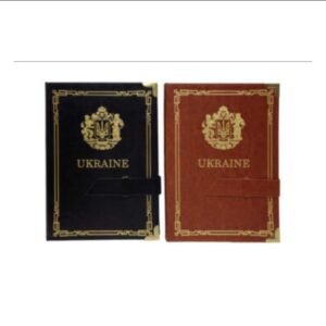 Щоденник недат. А5/150арк.ш /зам "Герб України-золоті куточки" золотий край, 70г/м2, 2кол.-/19000/