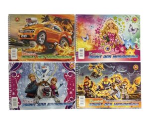 Альбом для малювання Polly 40 аркушів, мікс дизайнів