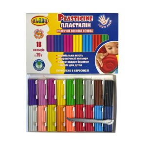 Пластилін CLASS Чисті руки Maxi 18 кольорів 360г 7660C
