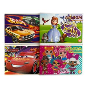 Альбом для малювання Polly 40 аркушів, мікс дизайнів