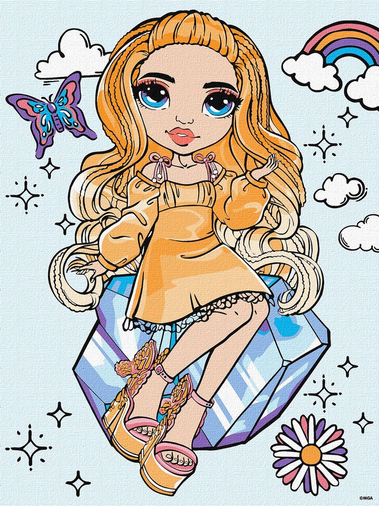 Картина за номерами Ideyka. Rainbow High Poppy Rowan 30х40см
