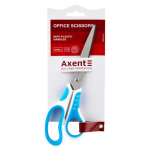 Ножиці Axent Shell 6305-09-A, 21 см, з прогумованими ручками, біло-салатові