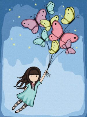 Картина за номерами Ideyka. Flight Of The Butterflies Santoro Gorjuss Collection 30х40см