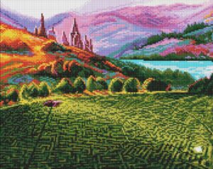 Алмазна мозаїка Ideyka. WB Harry Potter: Лабіринти 40х50см