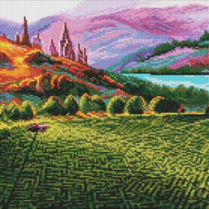 Алмазна мозаїка Ideyka. WB Harry Potter: Лабіринти 40х50см