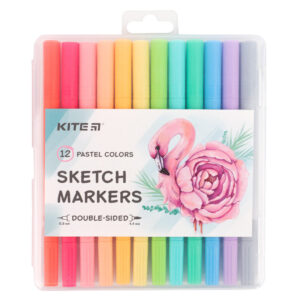 Скетч маркери Kite Pastel 12 кольорів K22-045